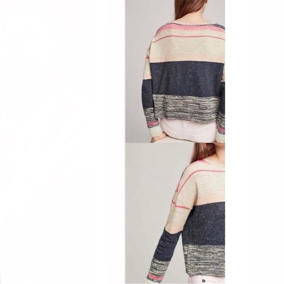 Anthropologie Moth Samedi Linen Blend Sweater - Picture 3 of 6